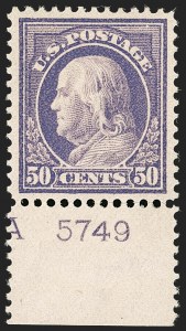 Sale 1199, Lot 1467, 1912-15 Washington-Franklin Issue (Scott 405-461)