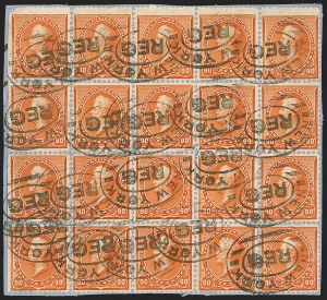 Sale 1201, Lot 2079, 90c Used Multiples