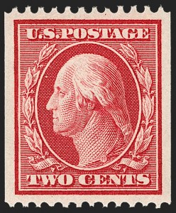 Sale 1202, Lot 2385, 1910 Perf 12 Vertical Coils, Single-Line Watermark (Scott 385-386)