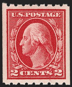 Sale 1202, Lot 2453, 1912 Perf 8.5 Coils, Single-Line Watermark (Scott 410-413)