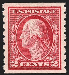 Sale 1202, Lot 2466, 1912 Perf 8.5 Coils, Single-Line Watermark (Scott 410-413)