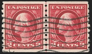 Sale 1202, Lot 2467, 1912 Perf 8.5 Coils, Single-Line Watermark (Scott 410-413)