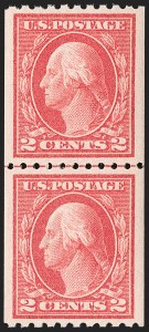 Sale 1202, Lot 2475, 1914 Perf 10 Vertical Coils, Single-Line Watermark (Scott 441-442)