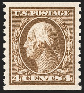 Sale 1202, Lot 2503, 1914 Perf 10 Horizontal Coils, Single-Line Watermark (Scott 443-447)
