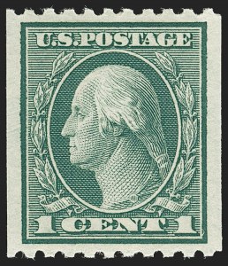 Sale 1202, Lot 2515, 1915 Perf 10 Vertical Rotary Press Coils, Single-Line Watermark (Scott 448-449)