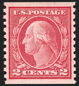 Sale 1202, Lot 2550, 1915 Perf 10 Horizontal Rotary Press Coils, Single-Line Watermark (Scott 450-459)