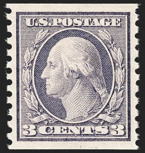 Sale 1202, Lot 2555, 1915 Perf 10 Horizontal Rotary Press Coils, Single-Line Watermark (Scott 450-459)