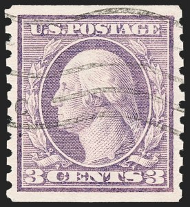 Sale 1202, Lot 2559, 1915 Perf 10 Horizontal Rotary Press Coils, Single-Line Watermark (Scott 450-459)