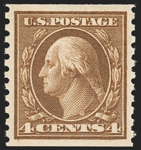 Sale 1202, Lot 2562, 1915 Perf 10 Horizontal Rotary Press Coils, Single-Line Watermark (Scott 450-459)