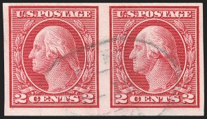 Sale 1202, Lot 2574, 1915 Perf 10 Horizontal Rotary Press Coils, Single-Line Watermark (Scott 450-459)