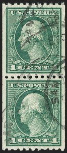 Sale 1202, Lot 2579, 1916-18 Perf 10 Vertical Rotary Press Coils, Unwatermarked (Scott 486-489)