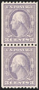 Sale 1202, Lot 2593, 1916-18 Perf 10 Vertical Rotary Press Coils, Unwatermarked (Scott 486-489)