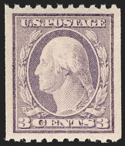 Sale 1202, Lot 2594, 1916-18 Perf 10 Vertical Rotary Press Coils, Unwatermarked (Scott 486-489)