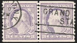 Sale Number 1202, Lot Number 2617, 1916-18 Perf 10 Horizontal Rotary Press Coils, Unwatermarked (Scott 490-497)