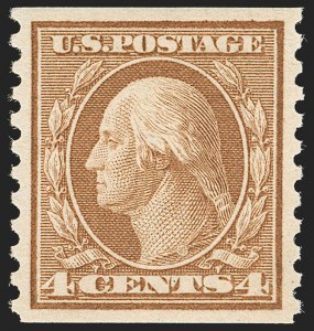 Sale 1202, Lot 2626, 1916-18 Perf 10 Horizontal Rotary Press Coils, Unwatermarked (Scott 490-497)