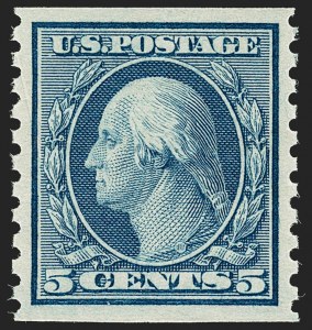 Sale 1202, Lot 2633, 1916-18 Perf 10 Horizontal Rotary Press Coils, Unwatermarked (Scott 490-497)