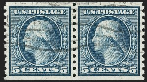 Sale Number 1202, Lot Number 2635, 1916-18 Perf 10 Horizontal Rotary Press Coils, Unwatermarked (Scott 490-497)