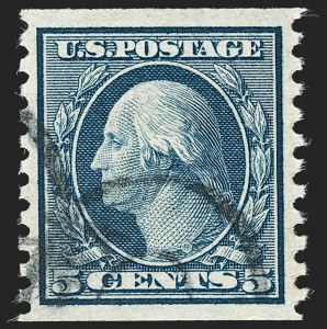 Sale 1202, Lot 2636, 1916-18 Perf 10 Horizontal Rotary Press Coils, Unwatermarked (Scott 490-497)