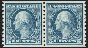 Sale 1202, Lot 2638, 1916-18 Perf 10 Horizontal Rotary Press Coils, Unwatermarked (Scott 490-497)
