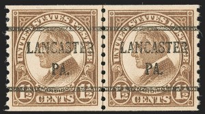 Sale 1202, Lot 2661, 1923-29 Rotary Press Coils (Scott 597-599A)