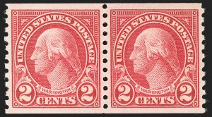 Sale Number 1202, Lot Number 2663, 1923-29 Rotary Press Coils (Scott 597-599A)