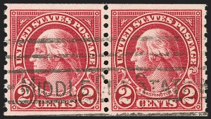 Sale 1202, Lot 2676, 1923-29 Rotary Press Coils (Scott 597-599A)