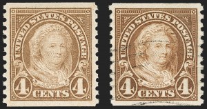 Sale 1202, Lot 2684, 1923-29 Rotary Press Coils (Scott 600-606a)