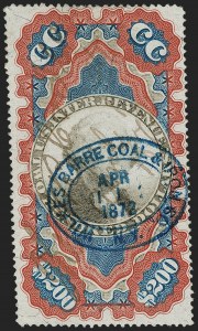 Sale 1205, Lot 2154, Revenues, First thru Third Issue, Proprietary