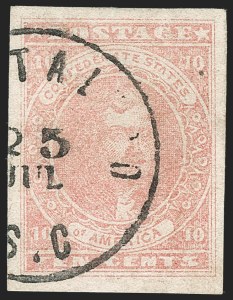 Sale 1206, Lot 1009, Confederate States: General Issues off Cover