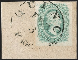 Sale 1206, Lot 1027, Confederate States: General Issues off Cover