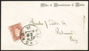 Sale 1206, Lot 1050, Confederate States: General Issues on Cover