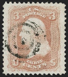 Sale 1206, Lot 124, 1867-68 Grilled Issue (Scott 79-101)