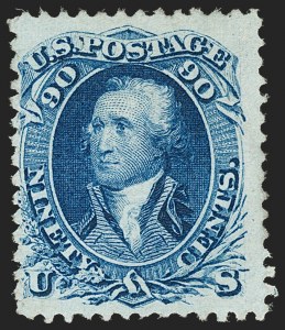 Sale 1206, Lot 127, 1867-68 Grilled Issue (Scott 79-101)