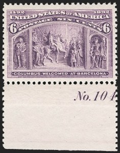 Sale 1206, Lot 244, 1893 Columbian Issue (Scott 230-245)