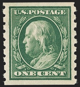 Sale 1206, Lot 425, 1910-13 Washington-Franklin Issue (Scott 374-396)