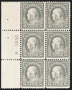 Sale 1206, Lot 453, 1912-14 Washington-Franklin Issue (Scott 405-423)