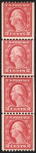 Sale 1206, Lot 476, 1913-15 Washington-Franklin Issues (Scott 424-461)