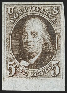 Sale 1206, Lot 58, 1847 Issue (Scott 1-2)