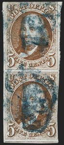 Sale 1206, Lot 66, 1847 Issue (Scott 1-2)