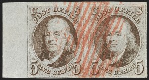Sale 1206, Lot 67, 1847 Issue (Scott 1-2)