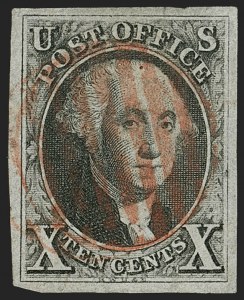 Sale 1206, Lot 72, 1847 Issue (Scott 1-2)
