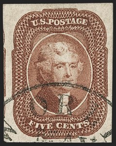 Sale Number 1206, Lot Number 84, 1851-56 Issue (Scott 8-17)