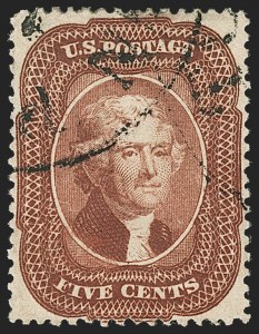 Sale 1206, Lot 95, 1857-60 Issue (Scott 21-39)