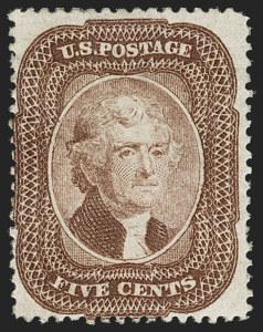 Sale 1206, Lot 96, 1857-60 Issue (Scott 21-39)