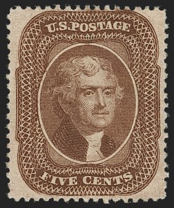 Sale 1206, Lot 97, 1857-60 Issue (Scott 21-39)