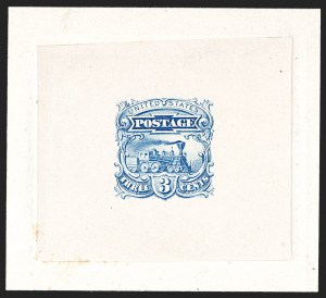 Sale 1209, Lot 1023, Essays, Proofs and Specimens: 1845 thru 1869 Issues