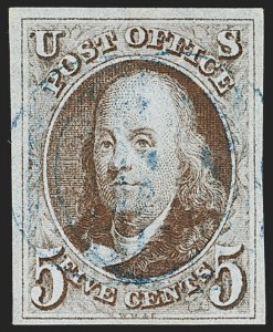 Sale Number 1209, Lot Number 1085, 1847 Issue and 1875 Reproduction (Scott 1-4)