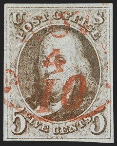 Sale 1209, Lot 1086, 1847 Issue and 1875 Reproduction (Scott 1-4)