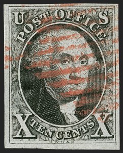 Sale 1209, Lot 1089, 1847 Issue and 1875 Reproduction (Scott 1-4)