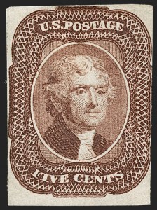 Sale 1209, Lot 1099, 1851-56 Issue (Scott 5-17)